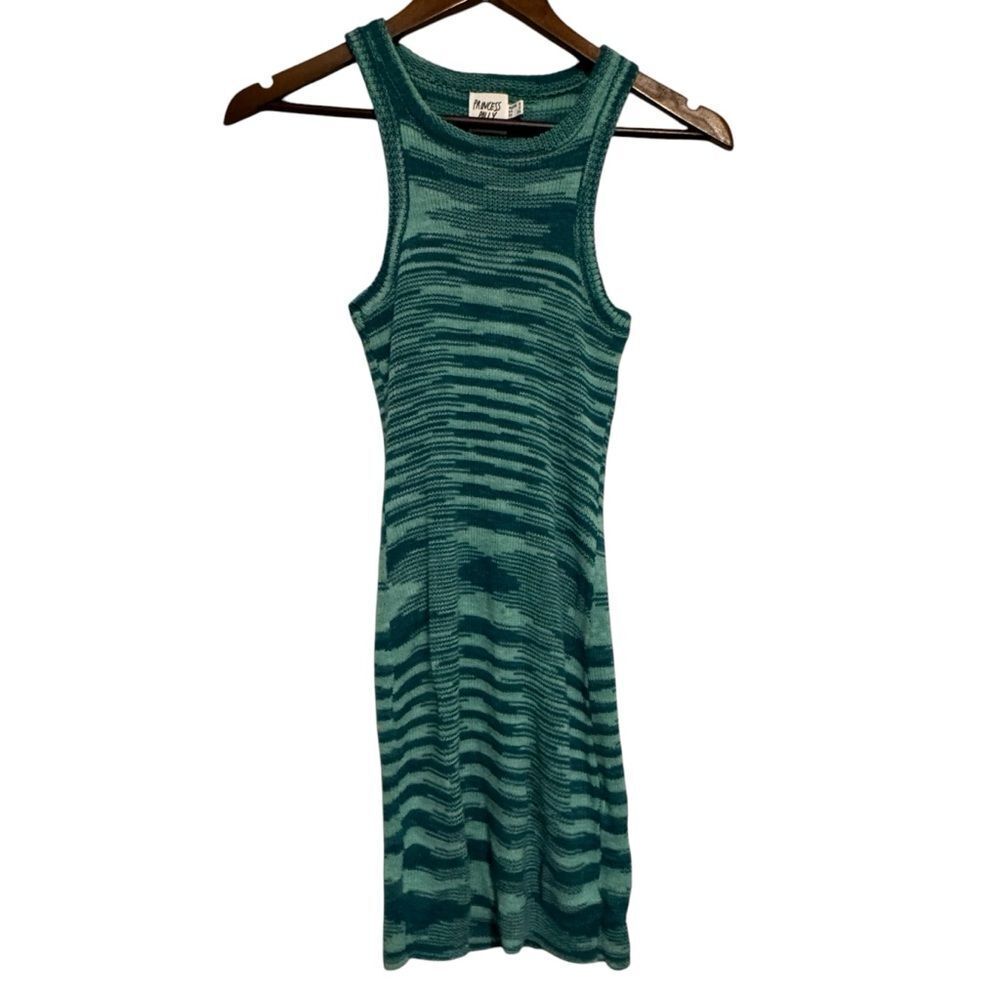 Princess Polly Turquoise Knit Elish Mini Dress